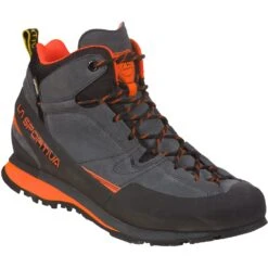 La Sportiva Boulder X Mid GTX Approach Shoes - Carbon/Flame