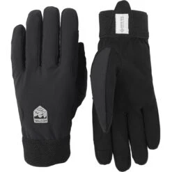 Hestra Windstopper Tracker - 5 Finger Bike Gloves - Black/black