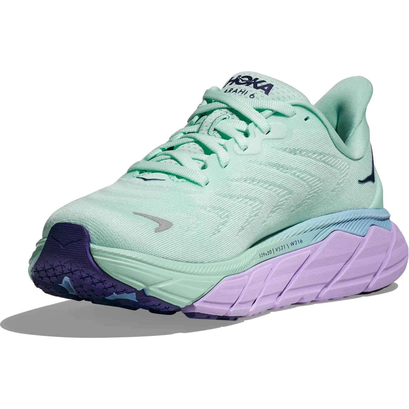 Hoka Arahi 6 Women's Running Shoes - Sunlit Ocean / Lilac Mist 2 Hoka Arahi 6 Women's Running Shoes - Sunlit Ocean / Lilac Mist - Image 2