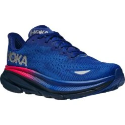 Hoka Clifton 9 GTX Women's Running Shoes - Dazzling Blue / Evening Sky