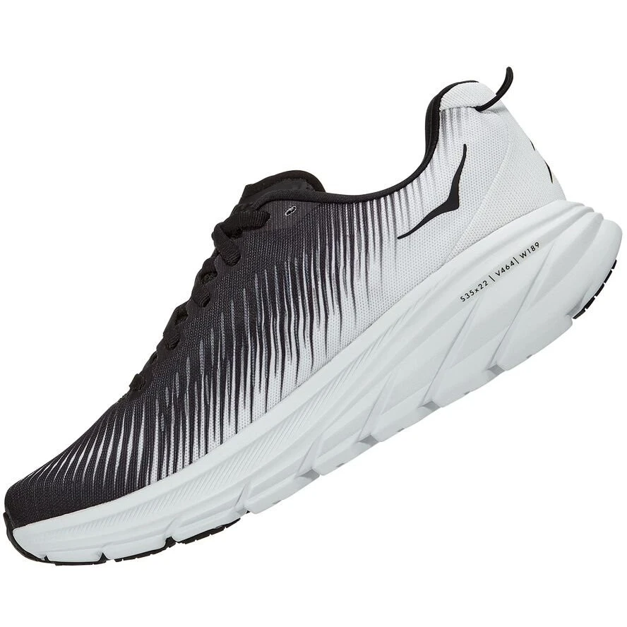 Hoka Rincon 3 Wide Women's Running Shoes - Black / White 4 Hoka Rincon 3 Wide Women's Running Shoes - Black / White - Image 4
