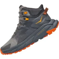 Hoka Trail Code GTX Hiking Shoes Men - Castlerock / Persimmon Orange -Outdoor Sports Store hoka trail code gtx hiking shoes castlerock persimmon orange 4 1327665
