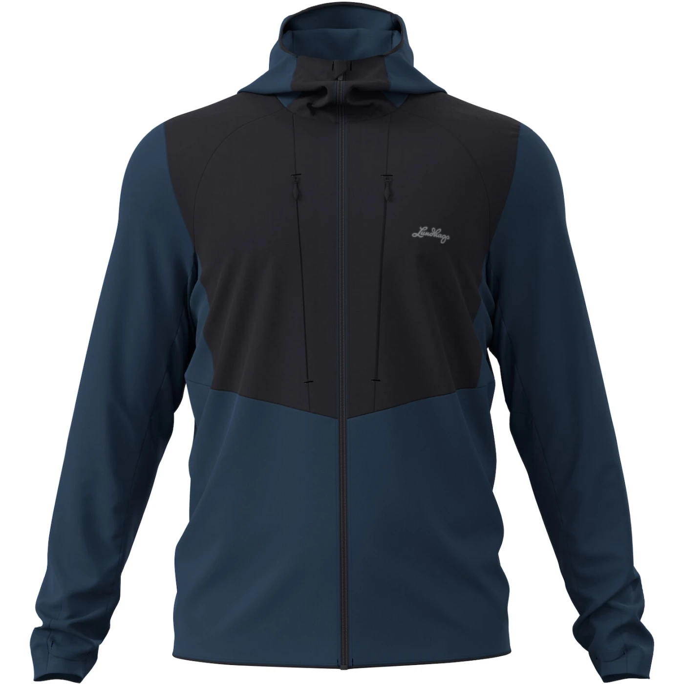 Lundhags Padje Merino Block Hoodie Jacket - Light Navy 480 1 Lundhags Padje Merino Block Hoodie Jacket - Light Navy 480