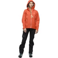 Norrona Falketind Gore-Tex Jacket Women - Orange Alert -Outdoor Sports Store norrona falketind gore tex jacket women orange alert 3 1253726