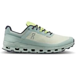On Running On Cloudvista Waterproof Trailrunning Shoe - Chalk & Moss -Outdoor Sports Store on cloudvista waterproof trailrunning shoe chalk moss 6 1460420